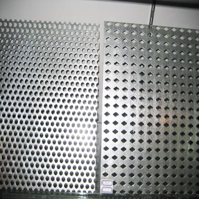 perforated metal door